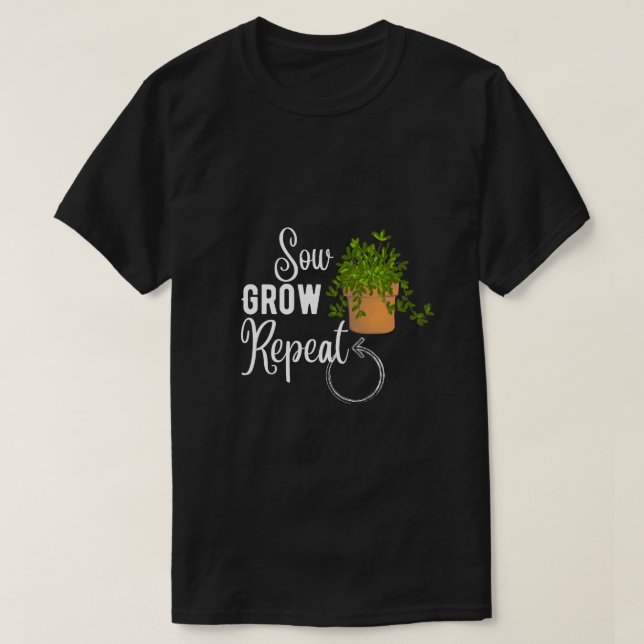 Camiseta repetir crecimiento (Diseño del anverso)
