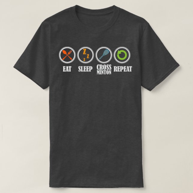 Camiseta Repetir Crossminton Sleep Crossminton (Diseño del anverso)