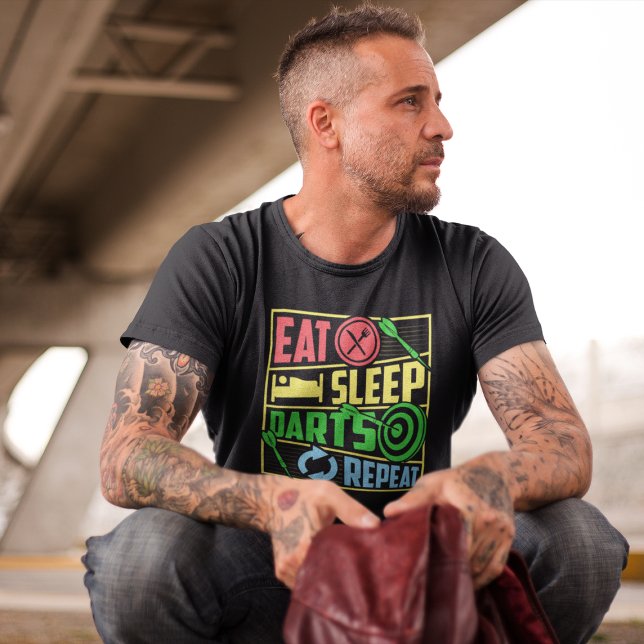 Camiseta Repetir Dardos de Dormitorio - Campeón de Dart (Subido por el creador)
