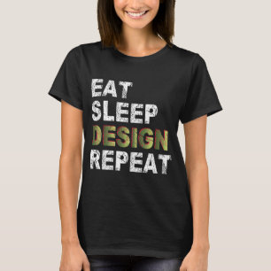 Camiseta Repetir diseño de sueño