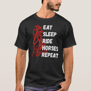 Camiseta Repetir ecuestre de caballos