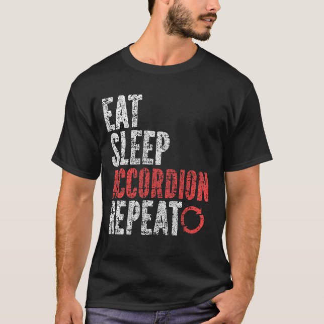Camiseta Repetir el acordeón de sueño (Anverso)