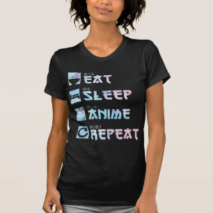 Camiseta Repetir el animo de sueño de comerse - Estilo de a