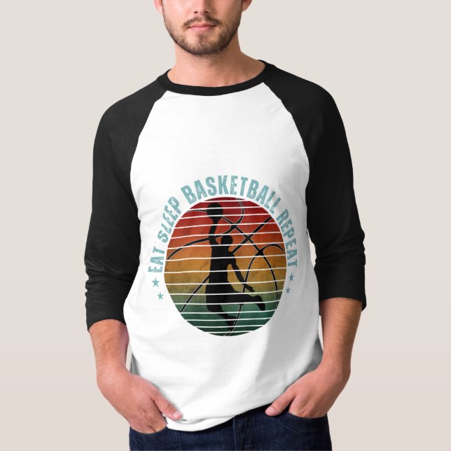 CAMISETA REPETIR EL BALONCESTO DE DORMITORIO (Anverso)