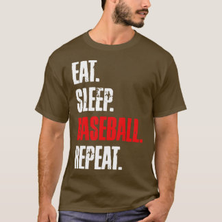 CAMISETA REPETIR EL BÉISBOL DE DORMIR