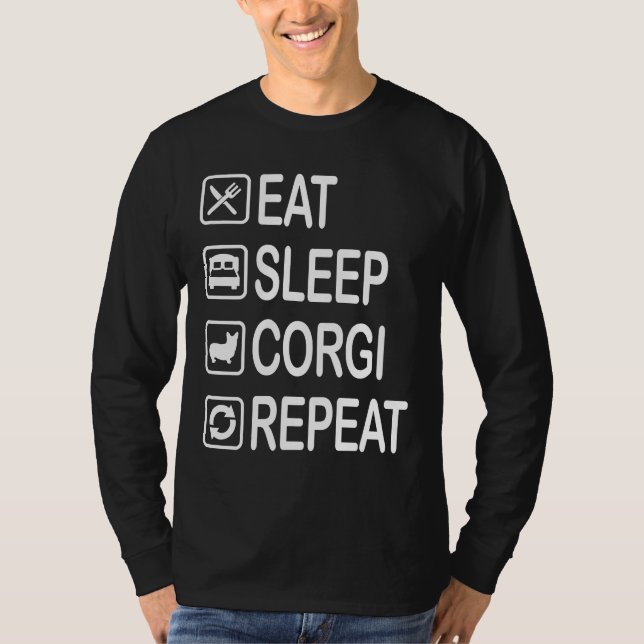Camiseta Repetir el corgi de sueño (Anverso)