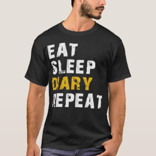 Camiseta repetir el diario de sueño