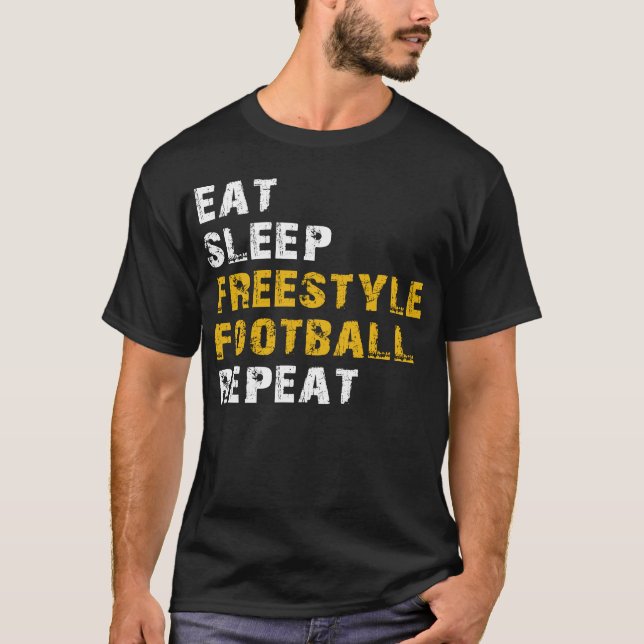 Camiseta repetir el estilo libre de dormir (Anverso)