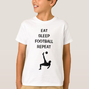 CAMISETA REPETIR EL FÚTBOL DE DORMIR DISEÑOS Z