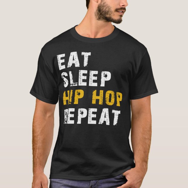 Camiseta repetir el hipo de dormir (Anverso)