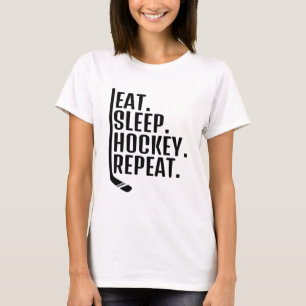 Camiseta Repetir el hockey sobre sueño
