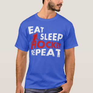 Camiseta Repetir el hockey sobre sueño