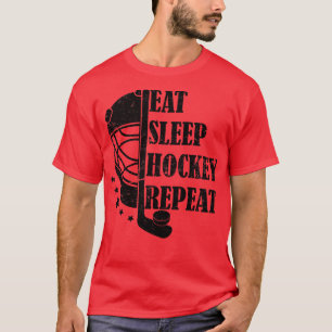 Camiseta Repetir el hockey sobre sueño