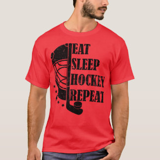 Camiseta Repetir el hockey sobre sueño