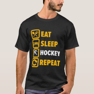 Camiseta Repetir el hockey sobre sueño - Jugador de hockey