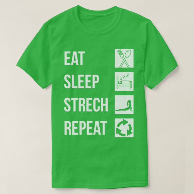 Camiseta repetir el intervalo de sueño 1 (Diseño del anverso)