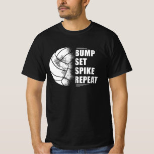 Camiseta Repetir el juego de voleibol con voleibol