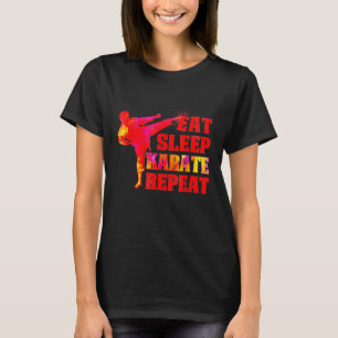 Camiseta Repetir el karate de sueño para los amantes del ar