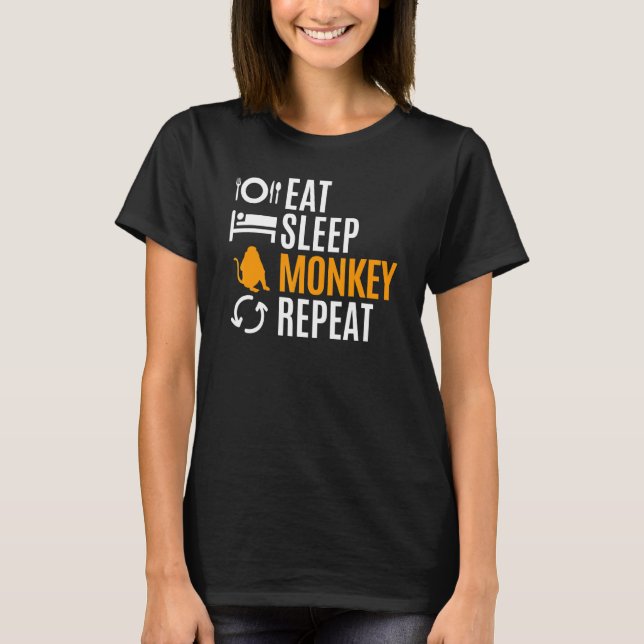 Camiseta Repetir el mono de sueño (Anverso)