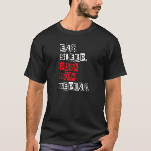 Camiseta Repetir el Punk de sueño ininterrumpido
