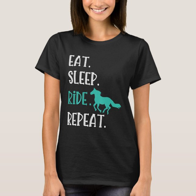 Camiseta Repetir el recorrido a caballo (Anverso)