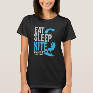Camiseta Repetir el sueño de cometa para un kitesurfista