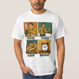Camiseta Repetir el sueño de la prueba de café