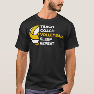 Camiseta Repetir el sueño de voleibol del entrenador de ens