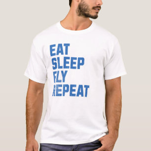 Camiseta Repetir el sueño de vuelo - Regalos piloto