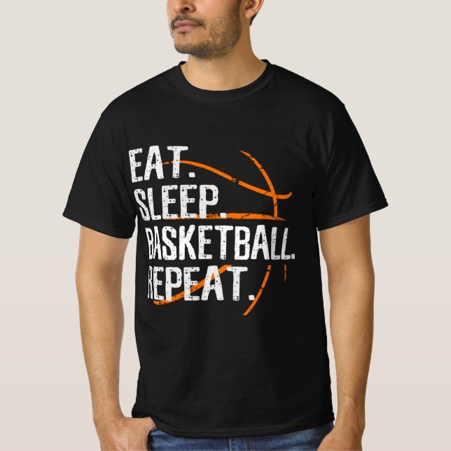 Camiseta Repetir el sueño del baloncesto - Regalo para balo (Anverso)