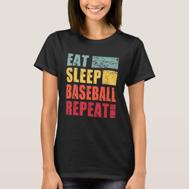 Camiseta Repetir el sueño del béisbol (Anverso)