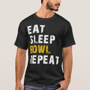 Camiseta repetir el tazón de dormir