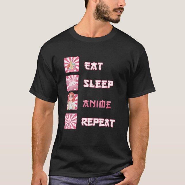 Camiseta Repetir el tiempo de espera del sueño | Anime Mang (Anverso)