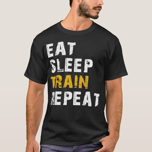 Camiseta repetir el tren de sueño (Anverso)
