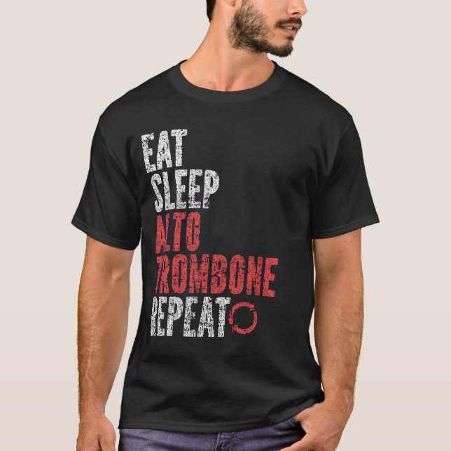 Camiseta Repetir el trombón Alto del sueño (Anverso)