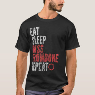 Camiseta Repetir el trombón de soplo de sueño