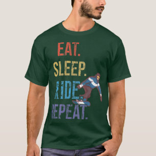 Camiseta Repetir el viaje de sueño, snowboard