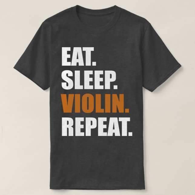 Camiseta Repetir el violín del sueño (Diseño del anverso)