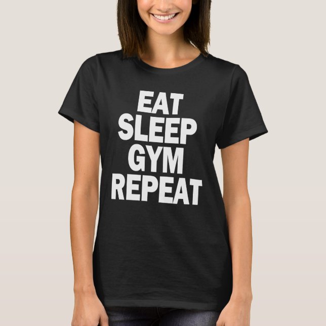 Camiseta Repetir Gimnasio de sueño (Anverso)