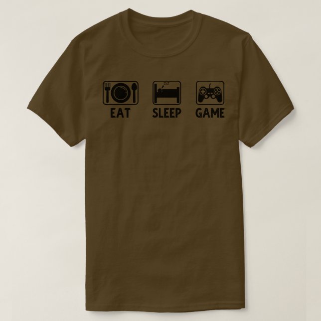 Camiseta Repetir juego de sueño (Diseño del anverso)