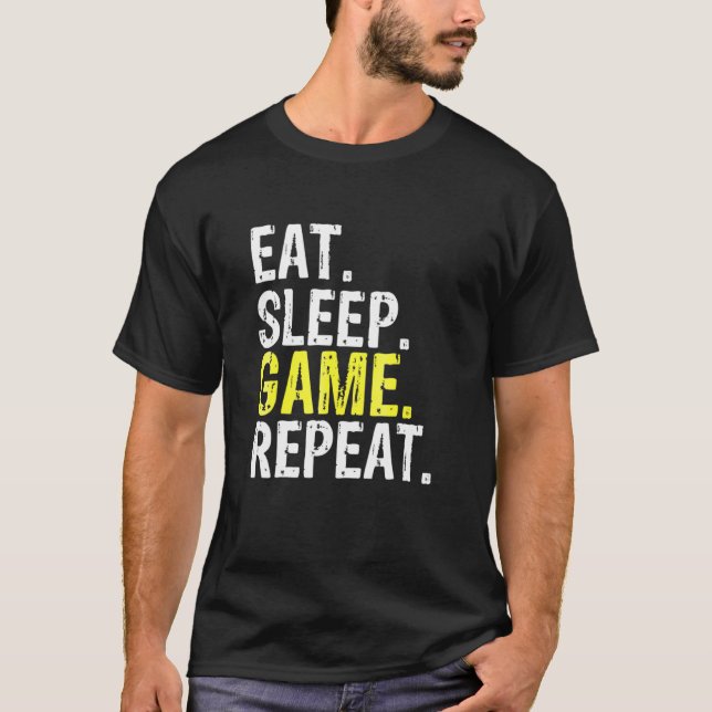 Camiseta Repetir juego de sueño (Anverso)