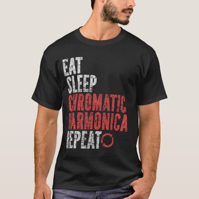 Camiseta Repetir la armónica cromática del sueño (Anverso)
