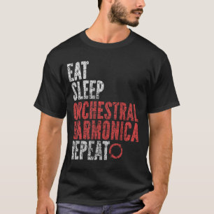 Camiseta Repetir la armónica orquestal del sueño de comerse