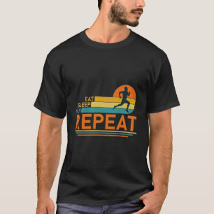 Camiseta Repetir la carrera de sueño de Comer - Correr mara