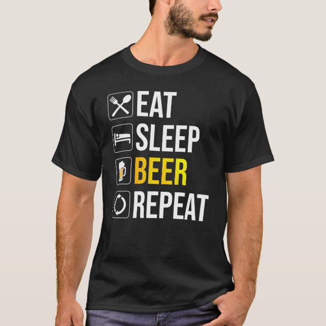 Camiseta Repetir la cerveza de sueño (Anverso)