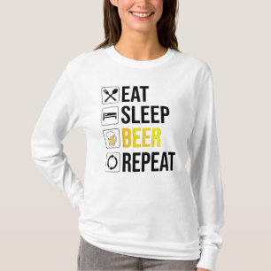 Camiseta Repetir la cerveza de sueño