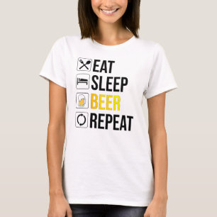 Camiseta Repetir la cerveza de sueño