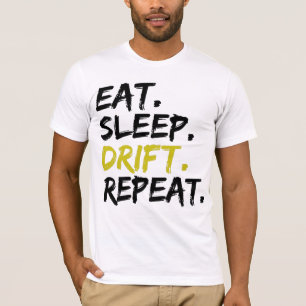 Camiseta Repetir la derivación del sueño de la comida - Cam