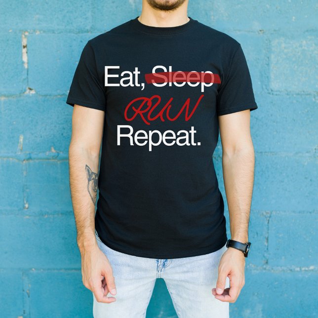 Camiseta Repetir la ejecución del sueño, regalo de corredor (Subido por el creador)