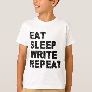 Camiseta Repetir la escritura de sueño